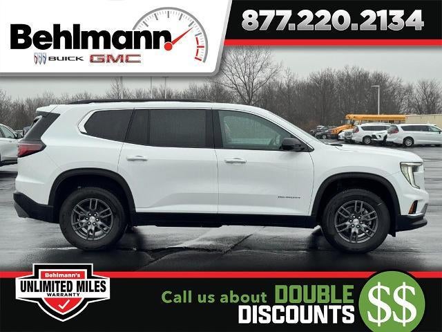 2026 GMC Acadia FWD 4dr Elevation in Summit White — front three-quarter view